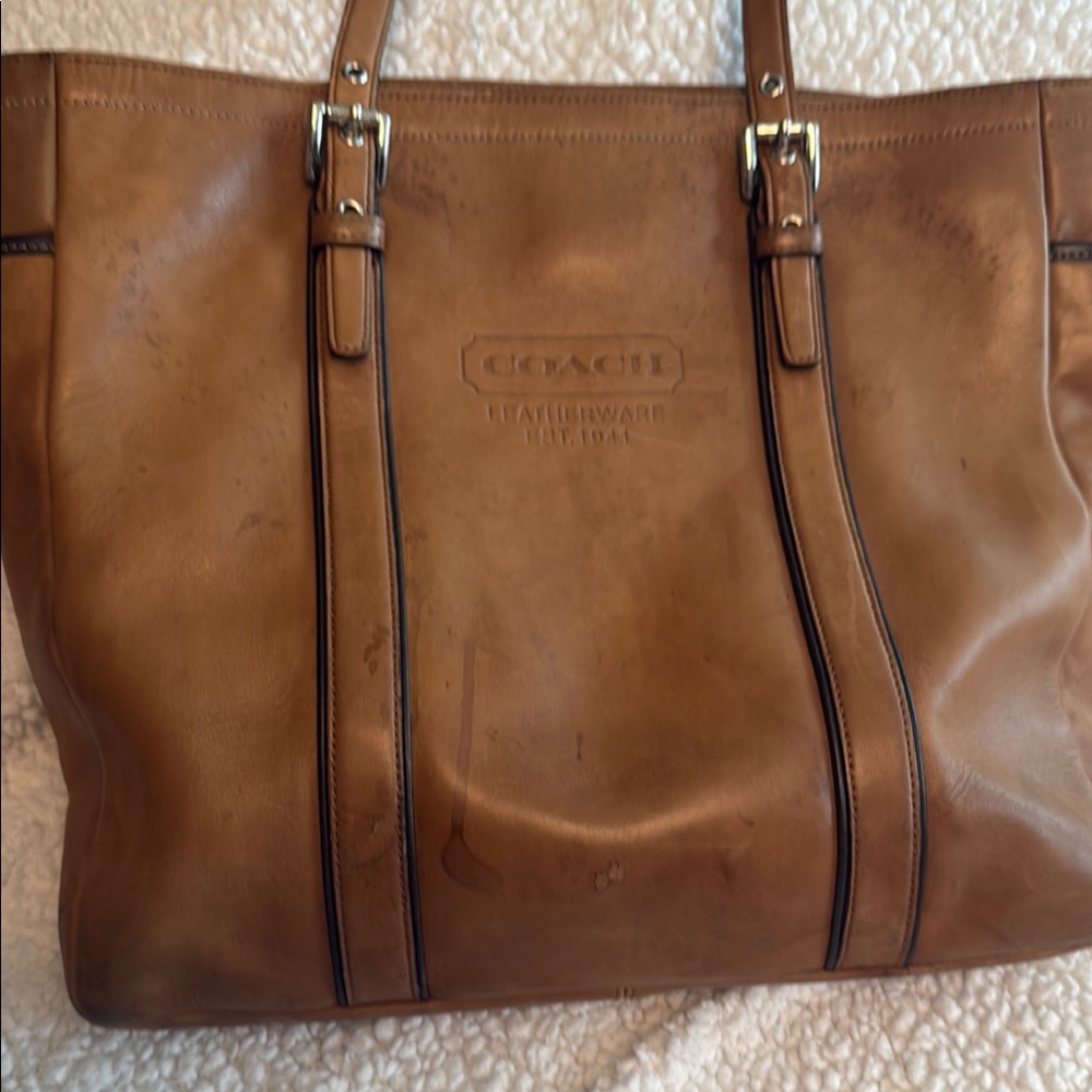 Coach Brown Leather Shoulder Bag
